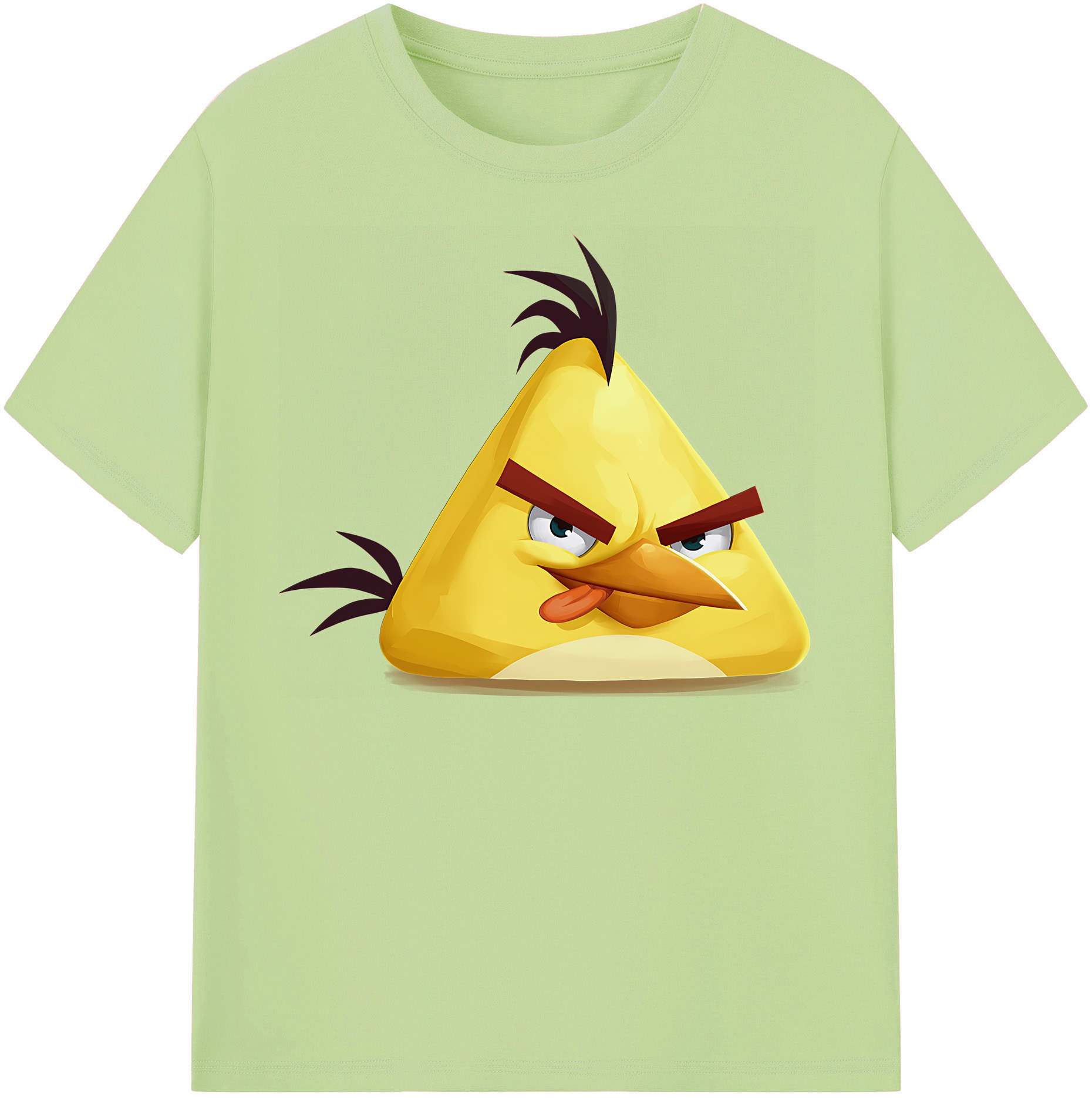 （画像用） Angry Birds アングリーバード 綿100％半袖Tシャツ（フロントプリント）
